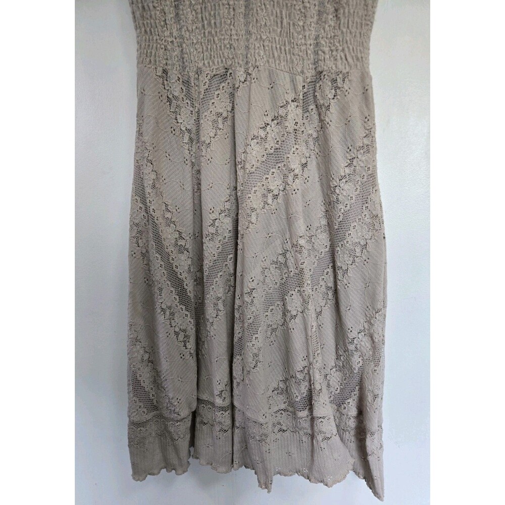 Rabbit Rabbit Rabbit Designs Dress Womens 8 Boho Cottagecore Prairie Natural - Picture 3 of 8